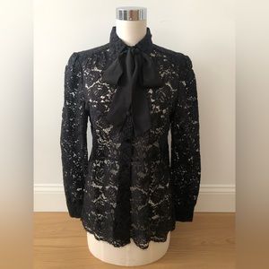Kate Spade Lace Blouse with Pussy Bow
